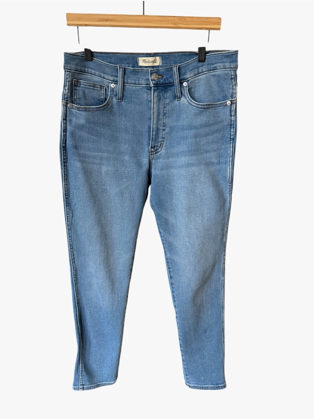 Madewell Women's Light Blue mid rise stovepipe Jeans
